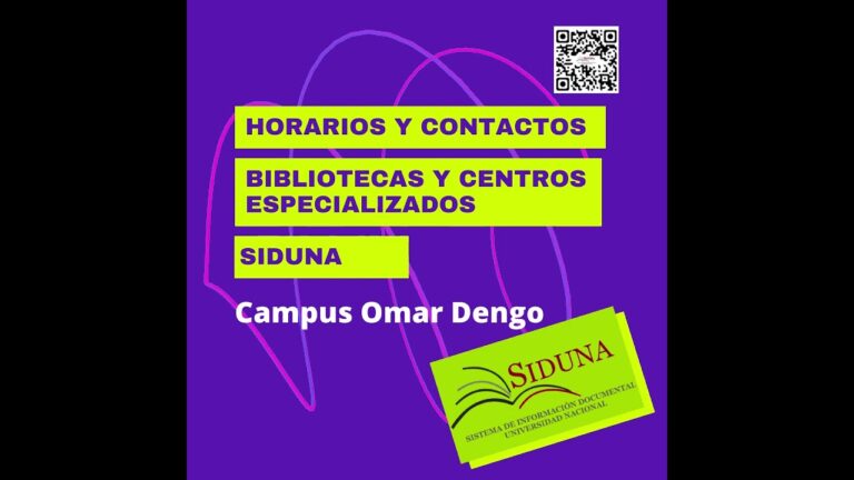 Horarios de Bibliotecas: Informaci&oacute;n Completa