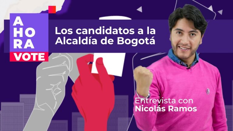 Nicolas, candidato a la alcaldía de Bogotá