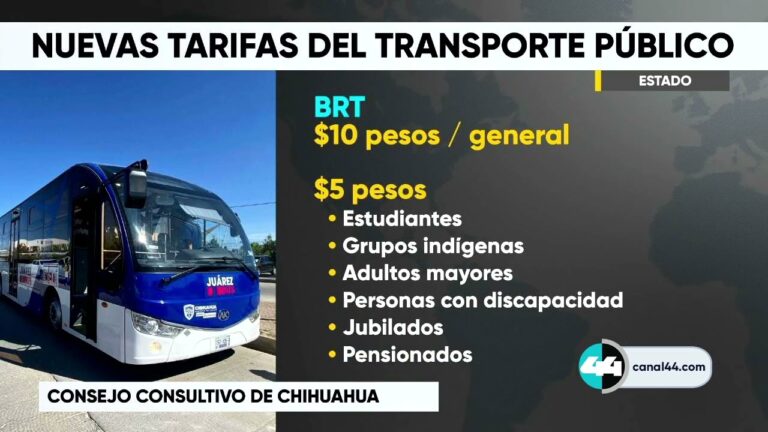 Tarifas nocturnas del transporte público